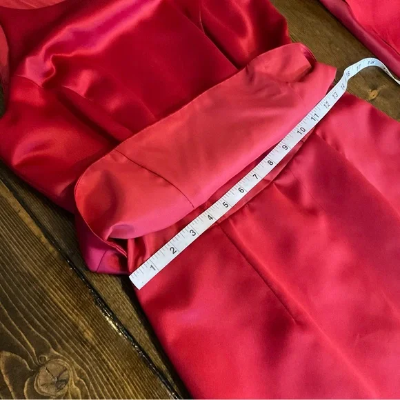 Michaelangelo Red Satin Gown - Picture 11 of 16